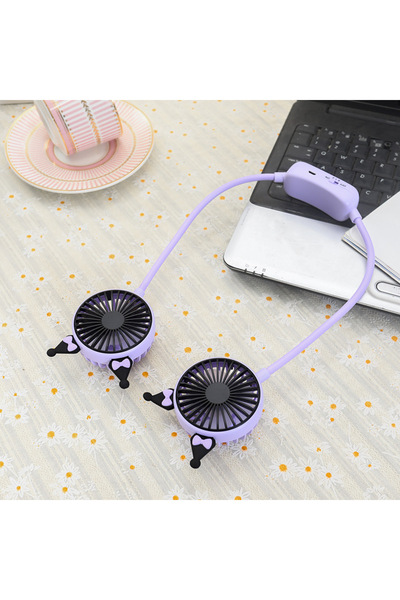 Livava Kuromi Boyunluk Fan, 2 Kademeli, Usb Li Ve Şarj Edilebilir, Siyah, 70 Cm