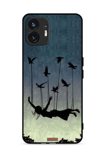 Tolwak Nothing Phone (2) 5G Protective Case Cover Birds Holding Fallen Girl