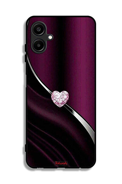 Tolwak غطاء حماية لهاتف سامسونج جالاكسي A06 4G بتصميم قلب ماسي