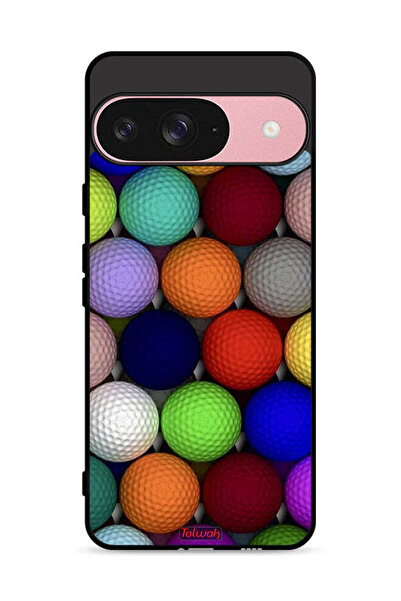 Tolwak غطاء حماية لجهاز Google Pixel 9 بتصميم كرات فنية تجريدية