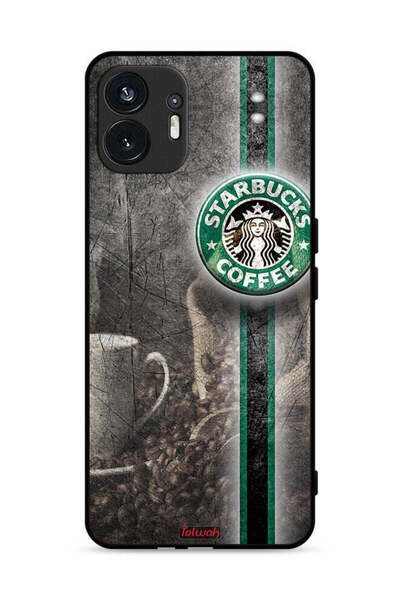 Tolwak Nothing Phone (2) 5G Protective Case Cover Coffee Art