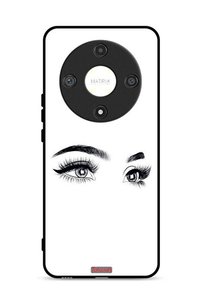 Tolwak غطاء حماية لهاتف Honor X9b 5G برسومات عيون فنية