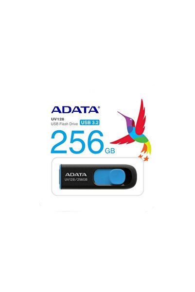 Adata Memorie USB 256GB UV128 Negru-Albastru