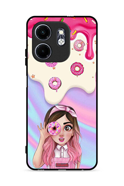 Tolwak غطاء حماية لهاتف إنفينيكس سمارت 9 4G يحمل صورة دونات