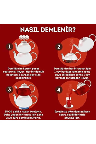 Genel Markalar Extra Dem Demlik Süzen Poşet Siyah Çay 100'lü Paket