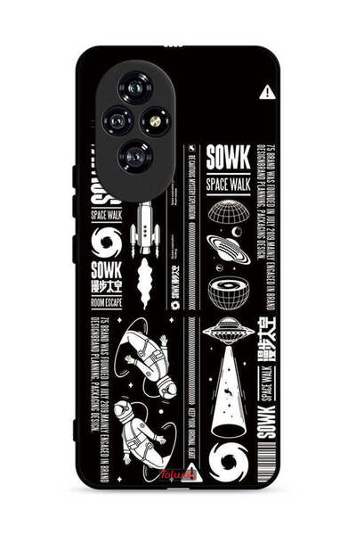 Tolwak غطاء حماية لهاتف Honor 200 5G، ملصق Sowk Space Walk
