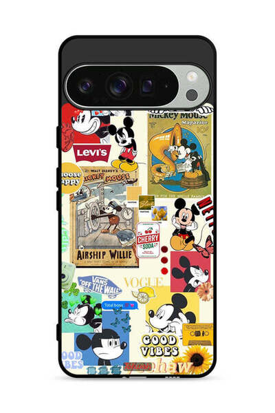 Tolwak غطاء حماية لجهاز Google Pixel 9 Pro XL مع ملصقات Happy and Stickers