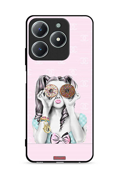 Tolwak غطاء حماية لهاتف Realme C63 4G يحمل دوناتين