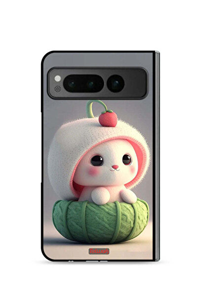 Tolwak غطاء حماية لهاتف جوجل بيكسل فولد 5G - أرنب صغير لطيف