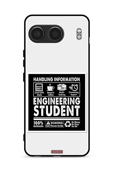 Tolwak غطاء حماية لهاتف OnePlus Nord 4 5G، ملصق طالب هندسة