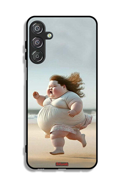 Tolwak Samsung Galaxy F16 5G Protective Case Cover Fatty Baby Girl Running
