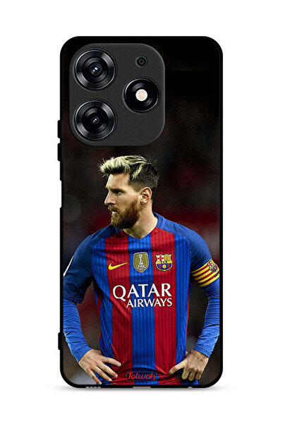 Tolwak غطاء حماية لهاتف تكنو سبارك 10 برو 4G ميسي برشلونة