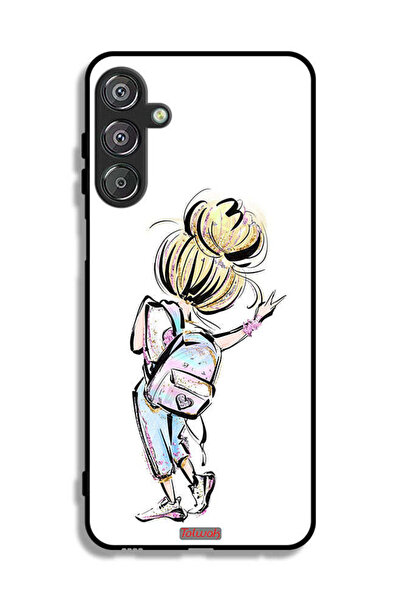 Tolwak غطاء حماية لهاتف سامسونج جالاكسي F16 5G، رسمة فتاة العودة إلى المدرسة