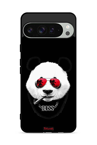 Tolwak غطاء حماية لهاتف Google Pixel 9 Pro XL بتصميم Boss Panda