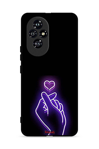 Tolwak غطاء حماية لهاتف Honor 200 5G بتصميم قلب صغير
