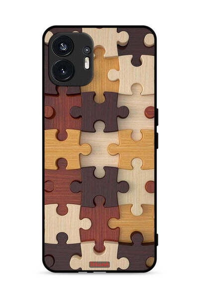 Tolwak Nothing Phone (2) 5G Protective Case Cover Wooden Pattern