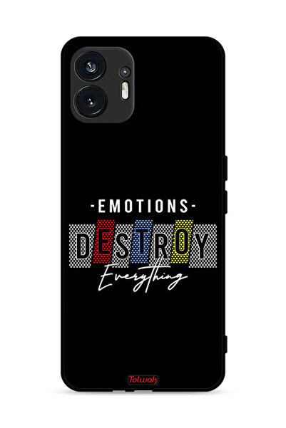 Tolwak Nothing Phone (2) 5G Protective Case Cover Emotions Destroy Everything