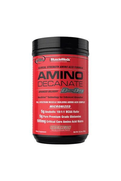 MuscleMeds أمينو ديكانات، 378 جرام، بطيخ، 30 حصة