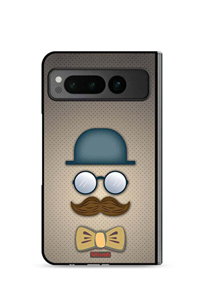 Tolwak غطاء حماية لهاتف جوجل بيكسل فولد 5G برسومات رأس الرجل