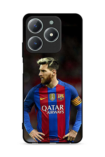 Tolwak غطاء حماية لهاتف Realme C61 4G ميسي برشلونة