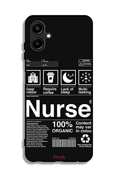 Tolwak غطاء حماية لهاتف سامسونج جالاكسي F06 5G، ملصق ممرضة