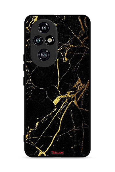 Tolwak Honor 200 Pro 5G Protective Case Cover Crack Marble