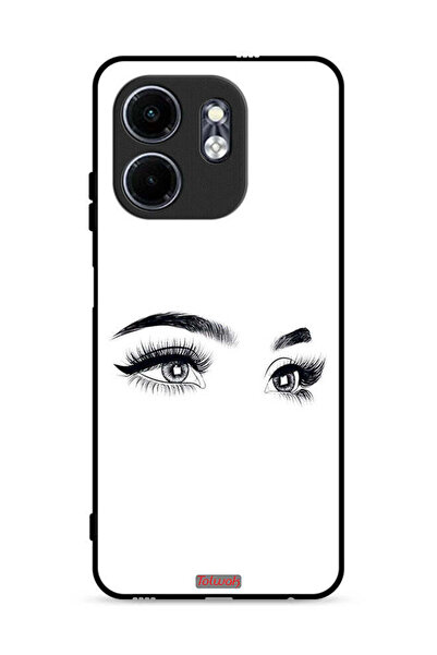 Tolwak غطاء حماية لهاتف Infinix Hot 50i 4G برسومات عيون فنية