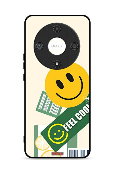 Tolwak غطاء حماية لهاتف Honor X9b 5G بملصق Feel Cool