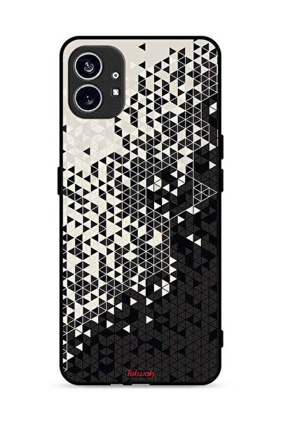 Tolwak غطاء حماية لهاتف Nothing Phone (1) 5G بنمط مثلث فني رقمي