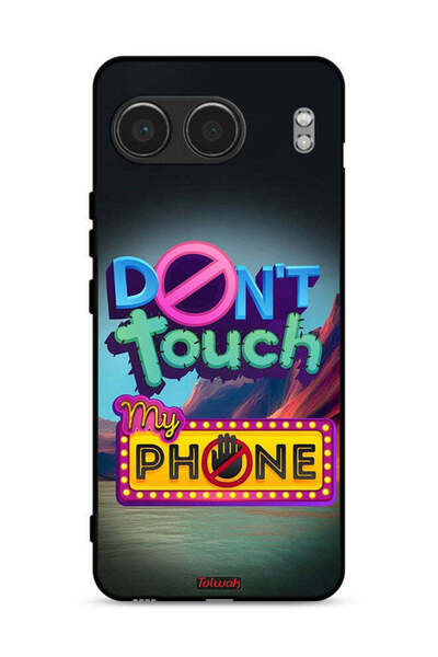 Tolwak غطاء حماية لهاتف OnePlus Nord 4 5G مكتوب عليه "لا تلمس هاتفي"