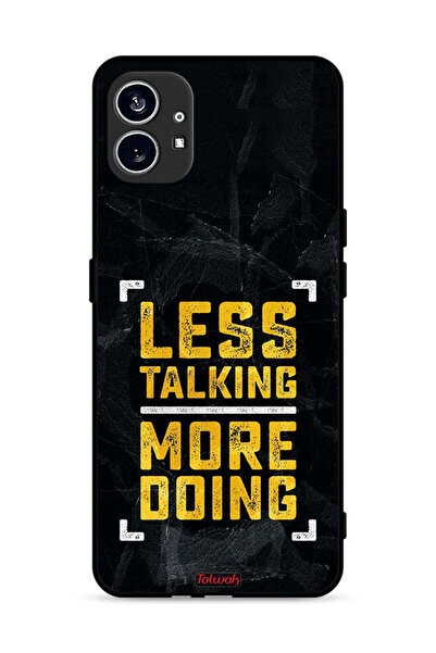 Tolwak Nothing Phone (1) 5G Protective Case Cover Less Talking More Doing