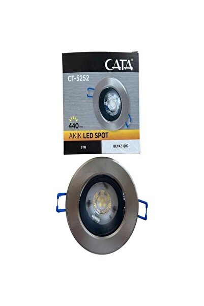 Bolsat CATA CT-5252 6 WATT AKİK SATEN KASA COB LED SPOT BEYAZ