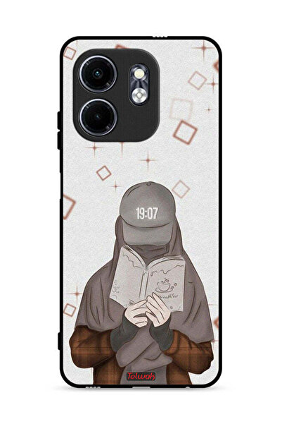 Tolwak غطاء حماية لهاتف إنفينيكس سمارت 9 4G، رسم فتاة تقرأ