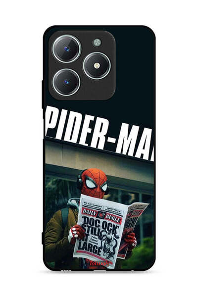 Tolwak غطاء حماية لهاتف Realme C61 4G بطبعة سبايدرمان وقراءة جريدة