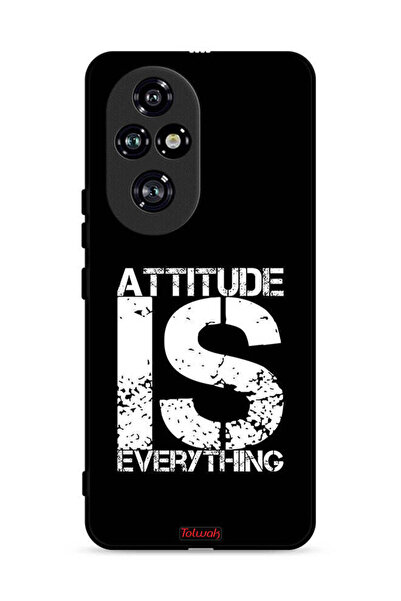 Tolwak غطاء حماية لهاتف Honor 200 Pro 5G - Attitude Is Everything
