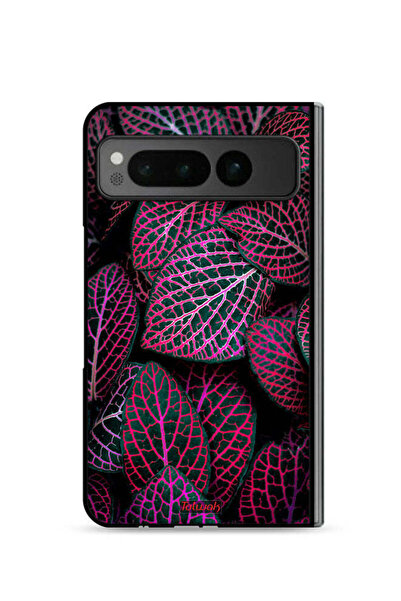 Tolwak غطاء حماية لهاتف جوجل بيكسل فولد 5G بنقشة أوراق سالجا