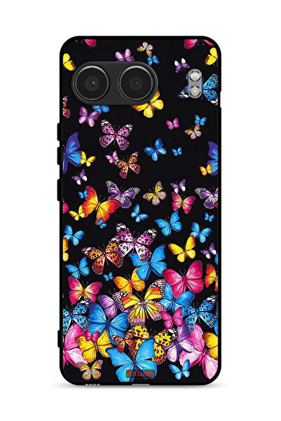 Tolwak غطاء حماية لهاتف OnePlus Nord 4 5G بنقشة فراشات ملونة