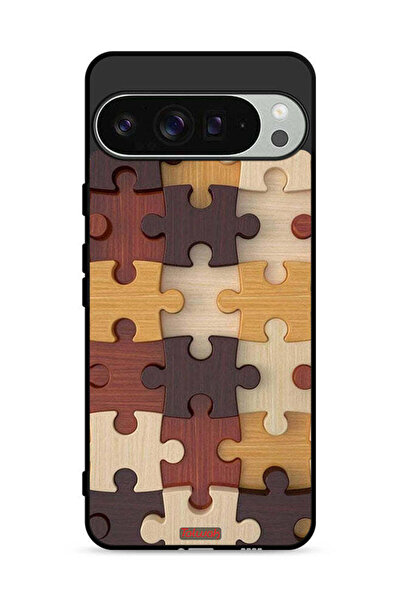 Tolwak غطاء حماية لجهاز Google Pixel 9 Pro XL بنمط خشبي