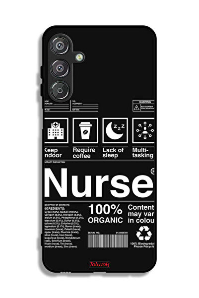 Tolwak غطاء حماية لهاتف سامسونج جالاكسي M16 5G، ملصق ممرضة