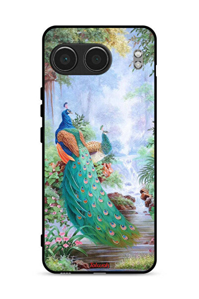 Tolwak غطاء حماية لهاتف OnePlus Nord 4 5G بنقشة الطاووس