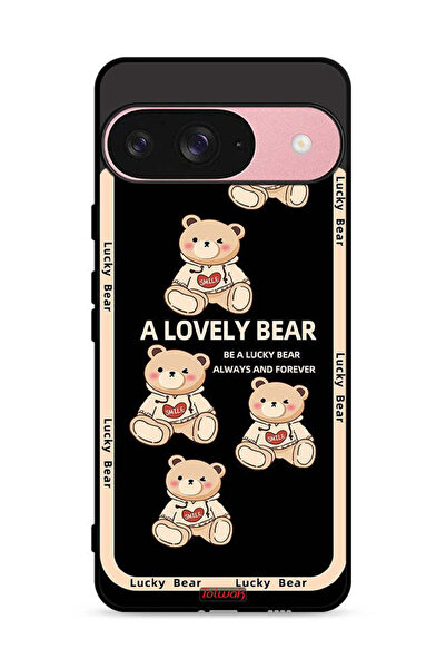 Tolwak غطاء حماية لجهاز Google Pixel 9 بتصميم دب جميل