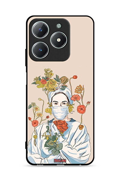 Tolwak غطاء حماية لهاتف Realme C61 4G برسومات ممرضة