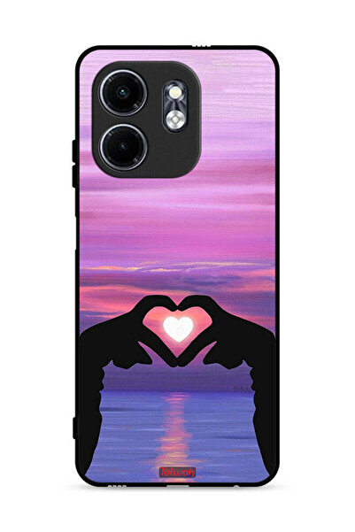 Tolwak غطاء حماية لهاتف إنفينيكس سمارت 9 4G بتصميم قلب وقمر