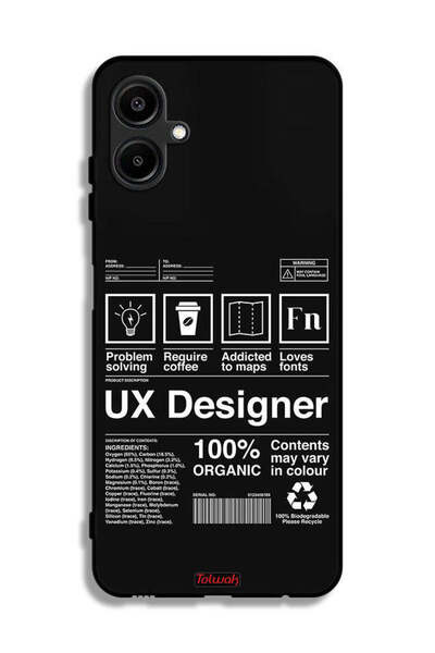 Tolwak غطاء حماية لهاتف Samsung Galaxy M06 5G، ملصق مصمم لتجربة المستخدم