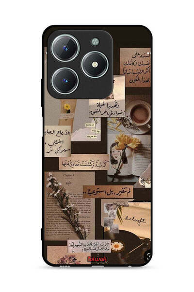 Tolwak غطاء حماية لهاتف Realme C61 4G بنقشة اقتباسات عربية عتيقة
