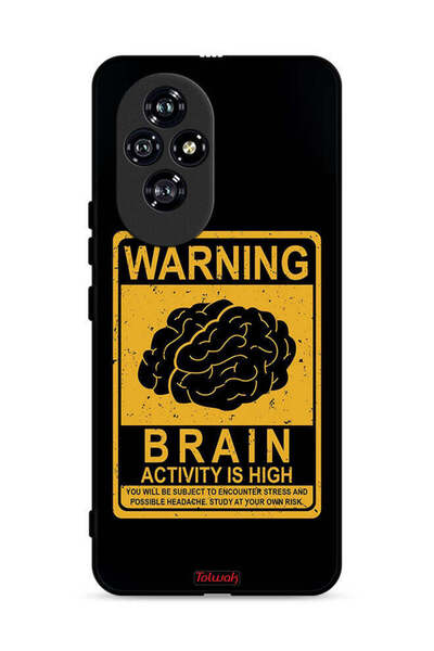 Tolwak غطاء حماية لهاتف Honor 200 5G تحذير: نشاط الدماغ مرتفع