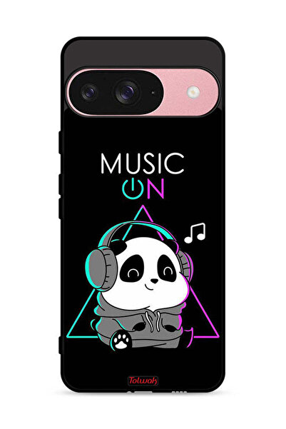 Tolwak غطاء حماية لجهاز Google Pixel 9 بطبعة موسيقى الباندا