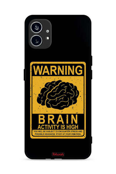 Tolwak غطاء حماية لهاتف Nothing Phone (1) 5G تحذير من ارتفاع نشاط الدماغ