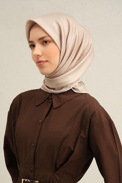 Armine Eșarfă din twill de mătase pură cu model 9348- 86