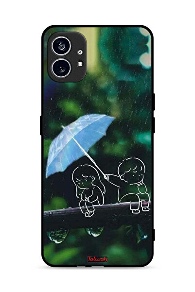 Tolwak غطاء حماية لهاتف Nothing Phone (1) 5G بتصميم زوجين من الفن التجريدي